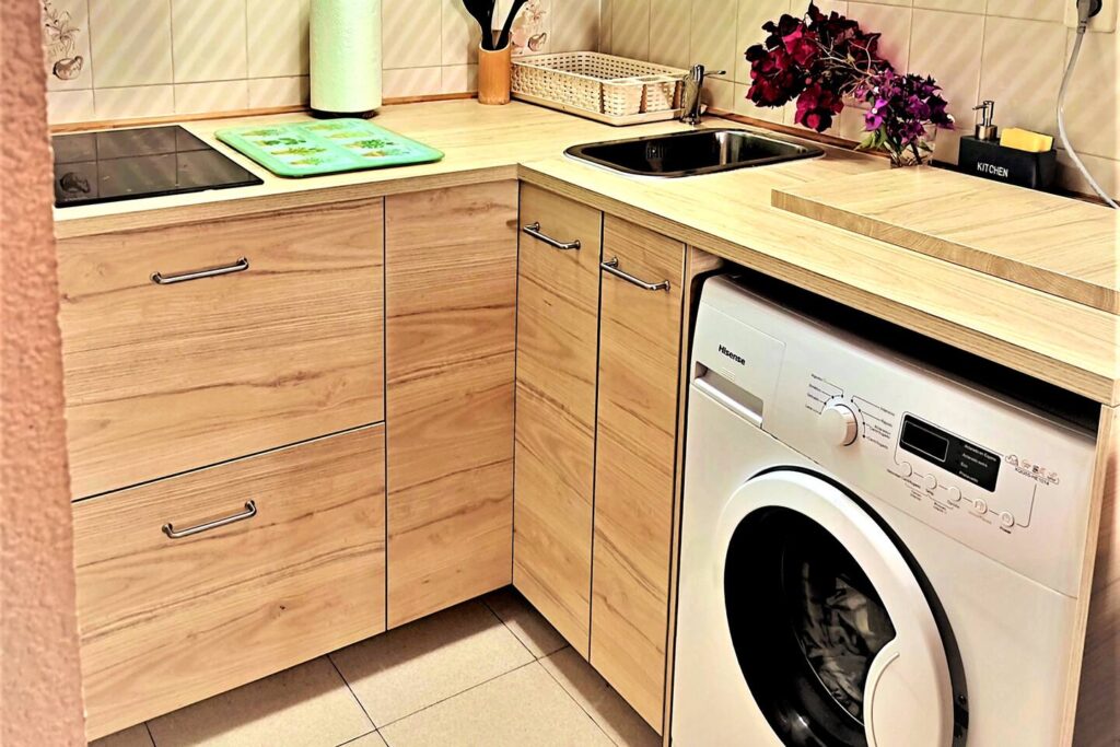 Cocina totalmente equipada con lavadora