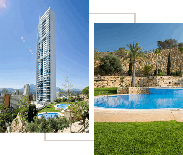 Alquiler de apartamento turístico en Benidorm con vistas al mar y piscina